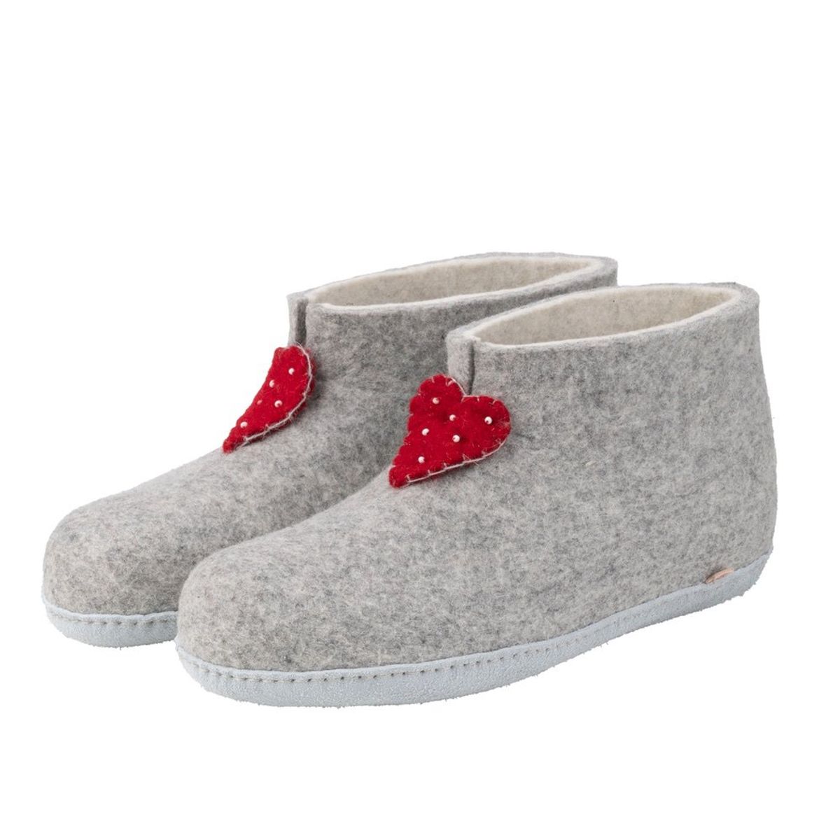 Jubilee Heart Slipper - Grey